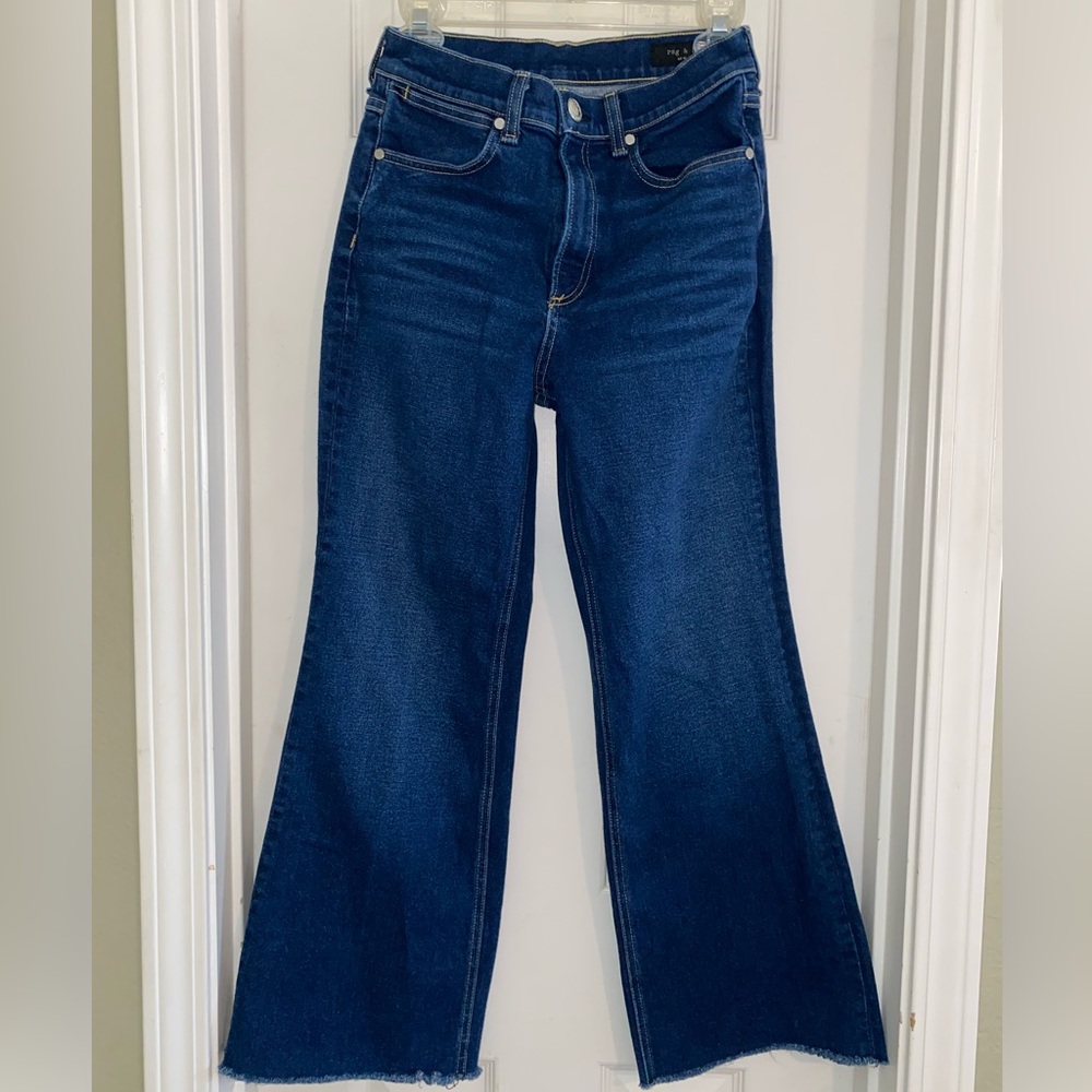 rag & bone Dark Blue Flare Jeans‎
